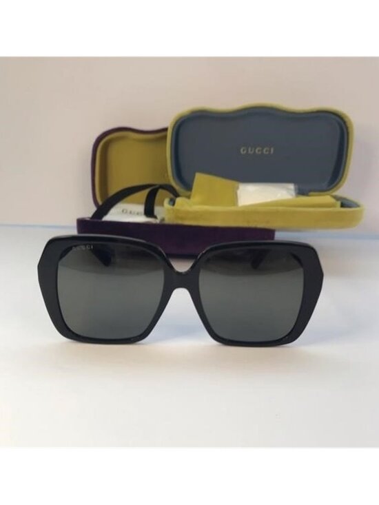 New Authentic Gucci Grey Square Ladies Sunglasses GG0533SA 001 56 main image 6